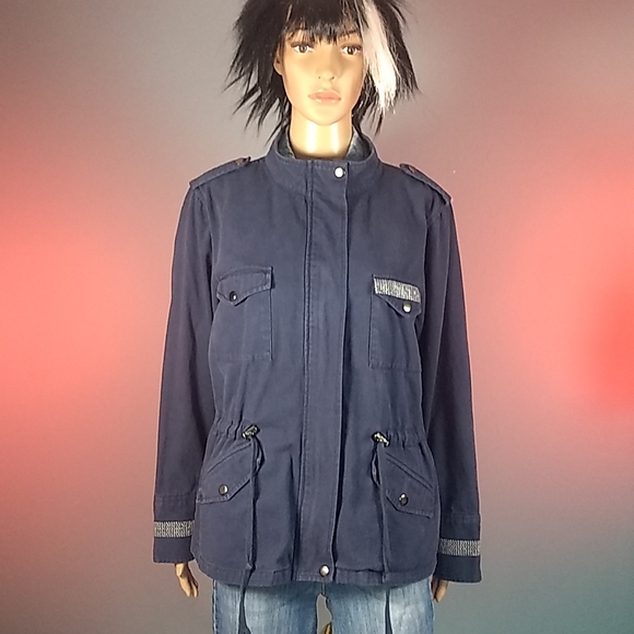 Sheryl Crow embroidered military style jacket Sz L - Picture 17 of 17